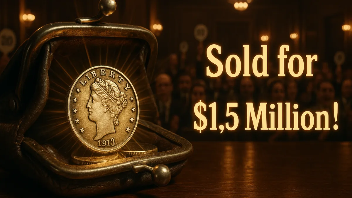 1913 Liberty Head Nickel Found In Forgotten Coin Purse – Auctioned For $1.5 Million