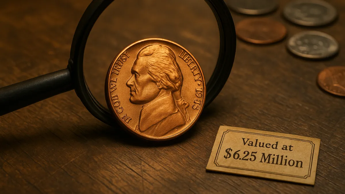 Rare Jefferson Nickel Valued at $6.25 Million, Still in Circulation